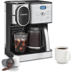 CUISINART Coffee Maker - 12-Cup Glass Carafe, Automatic Hot & Iced Coffee Brewer, Stainless Steel (Ss-16C)