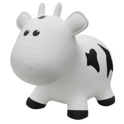 FARM HOPPERS Jumping Cow - - Bouncer In White