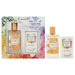 LES ESSENTIALS Le Coffret Naturel Parfum And Savon - Fleur D Oranger By for Unisex - 2 PC Gift Set 2.7OZ Edp Spray, 3.25OZ Sweet Almond Oil Soap