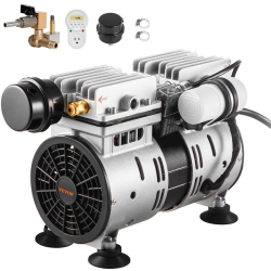 VEVOR 550W Pond Aerator, 5.2Cfm for Up to 3 Acre 50' Lake, Pond Aeration Kit Includes 3/4 HP Compressor & Timer & Valves, Air Compressor for Water