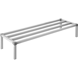 VEVOR 60” X 20” Aluminum Dunnage Rack, Commercial Food Floor Rack, 12” Off The Floor, 1000 Lbs Capacity All-Welded Aluminum Storage Rack, For