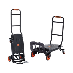 VEVOR Aluminum Hand Truck, 2 In 1, 300 Lbs Load Capacity, Heavy Duty Folding Hand Truck And Dolly, Utility Cart Converts From Hand Truck to Platform