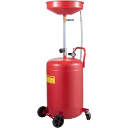 VEVOR 20 Gallon Waste Oil Drain Tank Portable Oil Drain Air Operated Drainer Oil Change, Oil Drain Container, Fluid Fuel Transfer Drainage