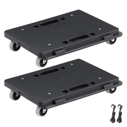 VEVOR 2 Pack Furniture Dolly, 500 Lbs Capacity Each Count, \w Wheels, Portable Moving Rollers 4 Wheels, Small Flat Dolly Cart \w Interlocking For