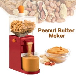 GREEN SCENIC Automatic Nut Butter Maker Machine \w Non-Slip Base, Easy-Clean Design & Funnel Cup – Grind Peanuts, Almonds, Cashews for Healthy