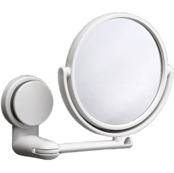 GREEN SCENIC Household Wall-Mounted Makeup Mirror Can Be Rotated And Folded In The Bathroom Dormitory Single-Sided Mirror Without Punching
