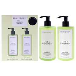 BEAUTYSPACE Beauty Space Hand Lotion Duo - Limen And Mandarin By for Unisex - 2 PC 11.8OZ Hand Lotion, 11.8OZ Hand Wash