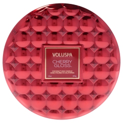 VOLUSPA 3 Wick Tin Candle - Cherry Gloss By for Unisex - 12 OZ Candle
