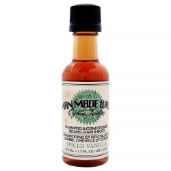 18.21 MAN MADE Man Made Wash - Spiced Vanilla By for Men - 1.7 OZ Shampoo, Conditioner And Body Wash