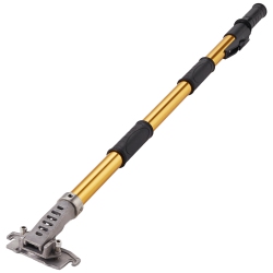 VEVOR 40"-64" Drywall Flat Box Handle, Anodized Aluminum Flat Finishing Extension Handle, 5-Section Length Adjustable, Non-Slip Grip And 360°