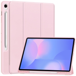 GREEN SCENIC for Samsung Tab S10Fe+13.1 Tablet Case S10Fe Plus X620 Tpu Color Pen Slot Protective Case In Pink