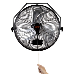 VEVOR 2 PCs Wall Mount Fan, 18 Inch Waterproof, 3-Speed High Velocity Max. 4000 Cfm Wall Fan For