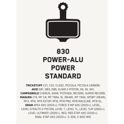 TRICKSTUFF : Brake Pad 830 : Power Alu : 2PC