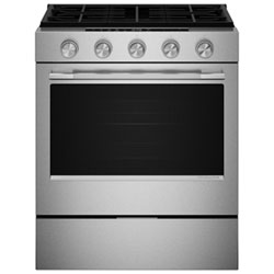Cuisinière À Gaz Encastrable À 5 Brûleurs Avec Ventilateur De Convection Et Friture À Air Chaud 5 Pi³ 30 Po De Kitchenaid (Ksgs330Sps) - Acier Inoxydable