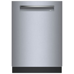 Bosch 800-Series 24" 42dB Built-In Dishwasher w/ Stainless Steel Tub & Third Rack (SHP78DM5N) - Stainless