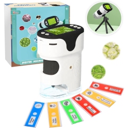 MYACUC 1000X Handheld Digital Microscope for Kids - 2.0" Screen, Rechargeable Portable Pocket Scope - Science Gadget Edu Gift for Ages 4-12