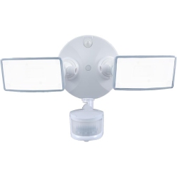 HALO Twin Head Motion Outdoor Integrated Led Motion Sensor Flood & Security Light - In White