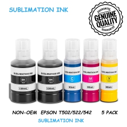 BESTONER 1Set&1Bk Compatible Refill Sublimation Ink for Ecotank Supertank Inkjet Printer Et-2400 Et-2720 Et-2760 Et-2800 Et-2803 Et-2850 Et-3760