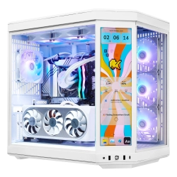TECHNOID Limited Edition Gaming PC - Amd Ryzen 7 7800X3D, 64GB Ddr5 Ram, 2Tb SSD, Rtx 5070 Ti, Windows 11 Pro, Hyte Y70 Touch Infinite In White