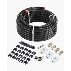 VEVOR 100Ft X 3/4" HDpe-Aluminum Compressed Air Piping System, Leak-Proof, Pressure-Resistant & Easy-To-Install, Compressed Air Line Tubing Kit For