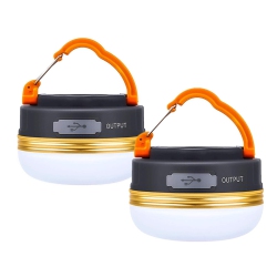 MYACUC 2 Led Camping Lantern, Rechargeable Portable Tent Light, Adjustable Light Modes, Electric Lantern Flashlight For