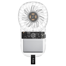 GREEN SCENIC 1200Mah High Speed Handheld Small Fan Transparent Fashion Handheld Fan Outdoor Small Portable USB Electric Fan