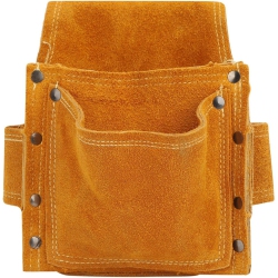 GREEN SCENIC Tool Waist Bag Multifunctional Wear-Resistant Thickened Leather Hardware Tool Storage Tool Bag Suitable for Interior Decoration -