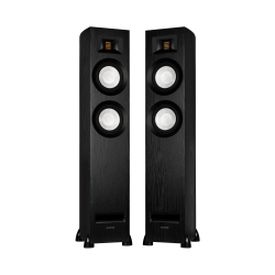 FLUANCE Ri91 Stereo Powered Floorstanding Tower Speakers With Amt Tweeters, 2X6.5", 150W Amp - HDMI, Bluetooth, & Rca
