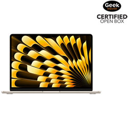 Open Box - Apple MacBook Air 13.6" w/ Touch ID (2025) - Starlight (Apple M4 / 16GB RAM / 512GB SSD) - English