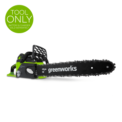 GREENWORKS 40V 16" Brushless Chainsaw (Tool Only), Battery And Charger Not Included
