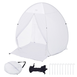 VEVOR 60X60X70In Spray Paint Shelter, Pop-Up Portable Spray Paint Tent \w Built-In Floor, Exhaust Window And Storage Bag, Foldable Paint Booth For