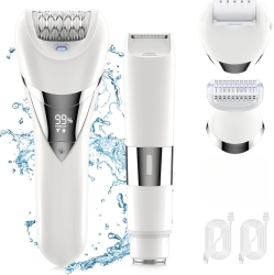 MYACUC Electric Bikini Epilator for Women, Hair Removal for Face Chin Arm Leg Armpit, Bikini Trimmer, Waterproof USB Rechargeable Wet & Dry Lady Shaver