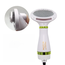 GREENSCENIC 2-In-1 Pet Hair Dryer And Brush - 3 Temperature Settings, 60Db Quiet, Safe for Dogs/cats - Ergonomic Design, Quick Detangling And Drying