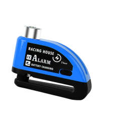 GREEN SCENIC Disc Brake Lock With Alarm, Anti-Theft, Motorcycle Alarm With 110 Db Alarm, Motorcycle Alarm Padlock - Black-Blue