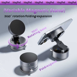 CHSSHA00 Super Magnetic Phone Holder for Foldable Cars, Dashboard 360° Rotating Vacuum Suction Magnetic Holder