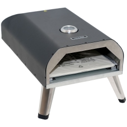 MOTIONGREY 12" Portable Gas Pizza Oven – Outdoor Propane Oven \w Pizza Stone – Ideal for Backyard Cooking, Camping, And Parties – Reaches High