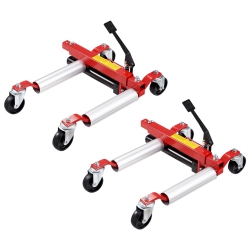 VEVOR Set Of 2 Wheel Dolly, Max Capacity 1500 Lbs Car Dolly, Car Jack Dolly Lifter \w 360° Rotatable Wheels, Heavy Duty Vehicle Positioning