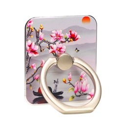 THE WAY Mobile Phone Ring Buckle Stand Trendy Ancient Style Color Picture Square Mobile Phone Buckle Creative Ring Buckle Mobile Phone Stand