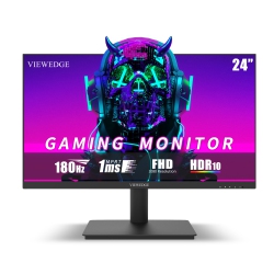 VIEWEDGE 24 Inch Gaming Monitor With 180Hz, Va 1Ms, Fhd 1080P 100% Srgb, 2 HDMI & 1 Dp Port, Support Wall Mounted