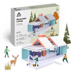 ARCKIT Mountain Living Building Blocks Kit, Stem Educational Toy, Miniature House Kit Model House, Architecture for Kids, Unique Gift for Adults &