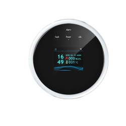 GREEN SCENIC Smart Gas Leak Detector With Lcd Display - Voice Alarm And Auto Shutoff In Case Of Lpg/methane Leakage, Wifi Temperature Alarm