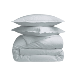 BEDDORA 3-Piece Queen Duvet Cover Set | 100% Cotton – Soft, Breathable & Durable With Corner Ties Button Closure – Light In Green