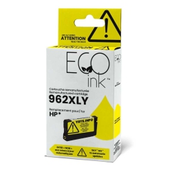 ECOINK HP No.962Xl 3Ja02An Reman Yrts In Yellow