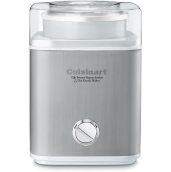 CUISINART Pure Indulgence 2-Quart Frozen Yogurt, Ice Cream & Sorbet Maker – Silver, Fully Automatic