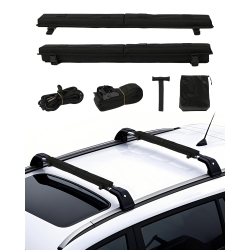 VEVOR 30" Soft Roof Rack Pads, Universal Car Roof Rack Pad for Various Crossbars, 176Lbs Loading Luggage Kayak Carrier \w 2 Tie Down Straps, 2 Quick