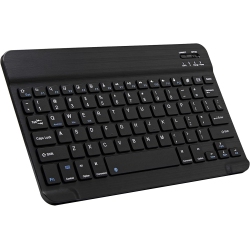 THE WAY Ultra-Thin Bluetooth Keyboard Portable Mini Wireless Keyboard Rechargeable for Smartphone Ipados Ios Android (10 Inch Black) Fast Bluetooth