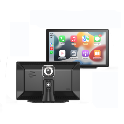 MYACUC 9" Portable Apple Carplay & Android Auto Car Stereo, With 1080P Backup Camera, Gps Navigation/mirror Link/bluetooth