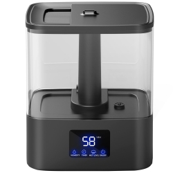 MYACUC Humidifier for Bedroom, Ultrasonic Cool Mist Humidifier, Easy Clean Humidifier 3 Adjust Humidity, for Living Room Study Room Yoga Office