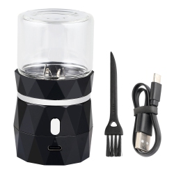 MYACUC Electric Spice And Herb Grinder, Dry Herb Mini Electric Grinder, Small Herb Jar And Spoon Tool, Rechargeable Automatic Herb Grinder