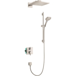 HANSGROHE Raindance E Complete Shower System Shower Set 3-Spray Powderrain, Rain, And Massage Volume